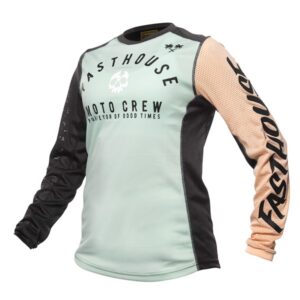 Women's Grindhouse Air Cooled Fortune Jersey, Mint/Peach XX-Large