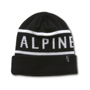 Wordy Cuff Beanie Black/White - One Size