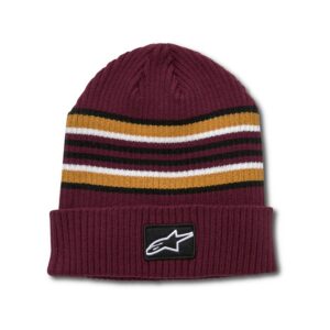 Bolted Cuff Beanie Maroon - One Size