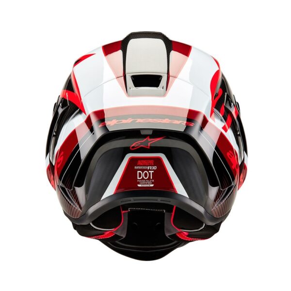 Supertech R10 Helmet Team Black Carbon/Red/White Gloss