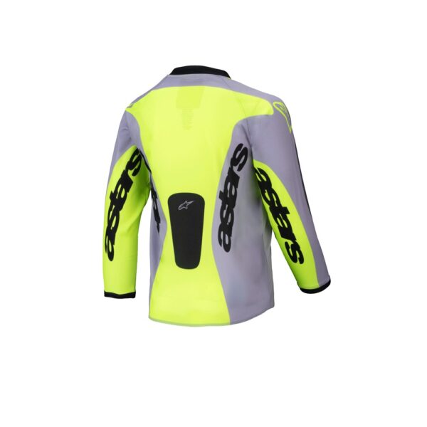 Kids Racer Veil Jersey Gray/Yellow Fluoro