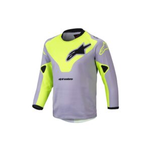 Kids Racer Veil Jersey Gray/Yellow Fluoro