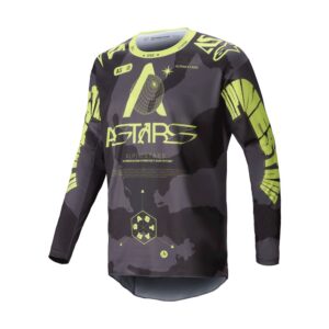 Racer Hollow Jersey Dark Grey/Yellow Fluoro