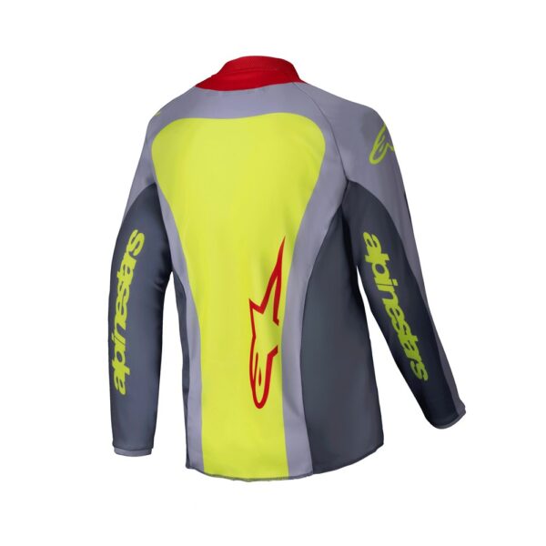 Youth Racer Melt Jersey Bright Red/Gray