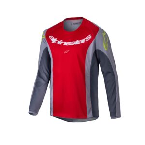 Youth Racer Melt Jersey Bright Red/Gray