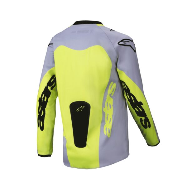 Youth Racer Veil Jersey Gray/Yellow Fluoro