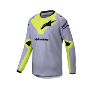 Youth Racer Veil Jersey Gray/Yellow Fluoro