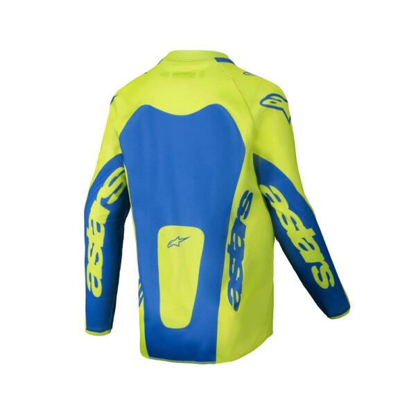 Youth Racer Veil Jersey Yellow Fluoro/Blue