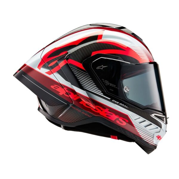 Supertech R10 Helmet Team Black Carbon/Red/White Gloss