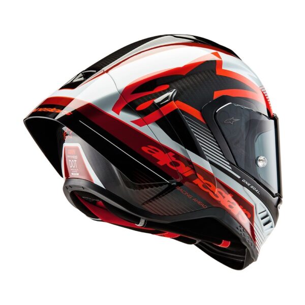 Supertech R10 Helmet Team Black Carbon/Red/White Gloss