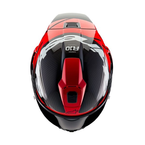 Supertech R10 Helmet Element Black Carbon/Bright Red/White Gloss