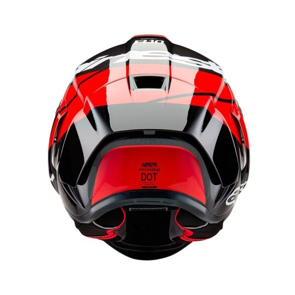 Supertech R10 Helmet Element Black Carbon/Bright Red/White Gloss