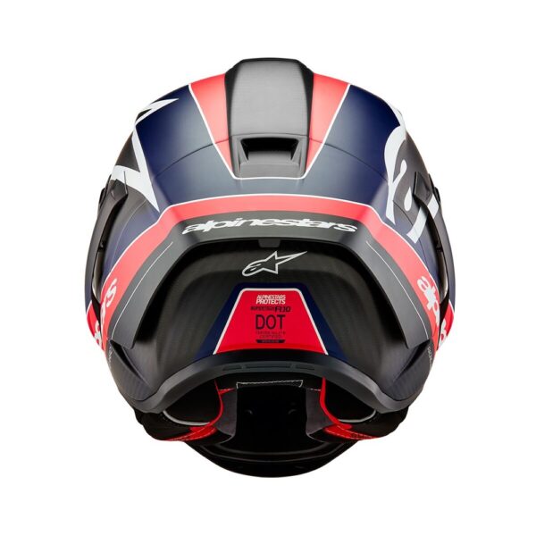 Supertech R10 Helmet Team Black Carbon/Red Fluoro/Dark Blue Matte