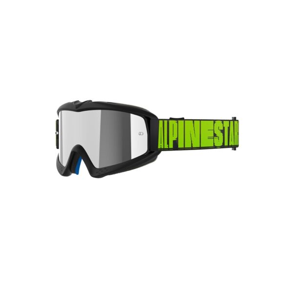 Vision Youth Hollow Goggle Charcoal/Fluoro Yellow - Mirror Silver Lens