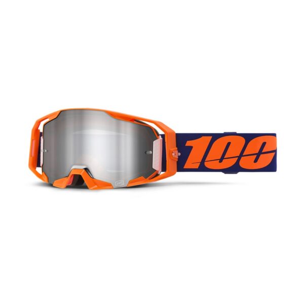 ARmatic Goggle Neon Orange - Mirror Silver Flash Lens