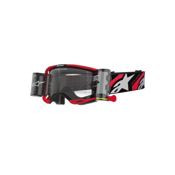 Vision 8 Luar Goggle Red/Black - Clear Lens with Roll Off System