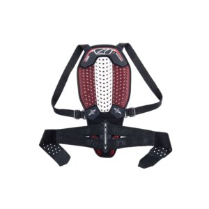 Nucleon Plasma Back Protector With Strap Black/White/Red