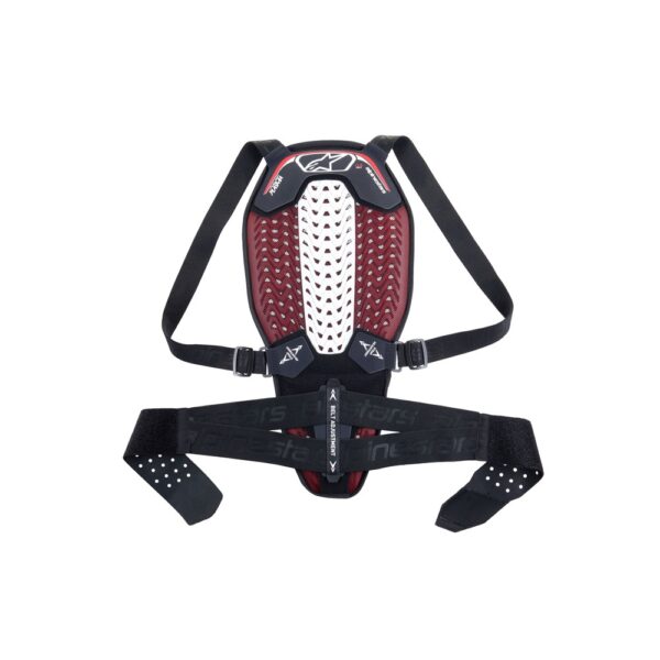 Nucleon Plasma Back Protector With Strap Black/White/Red