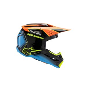 S-M3 Youth Helmet Fray Black/Orange/Yellow Fluoro Gloss