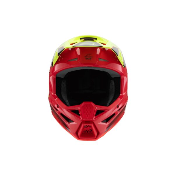 S-M3 Youth Helmet Fray Red/Yellow Fluoro/Black Gloss