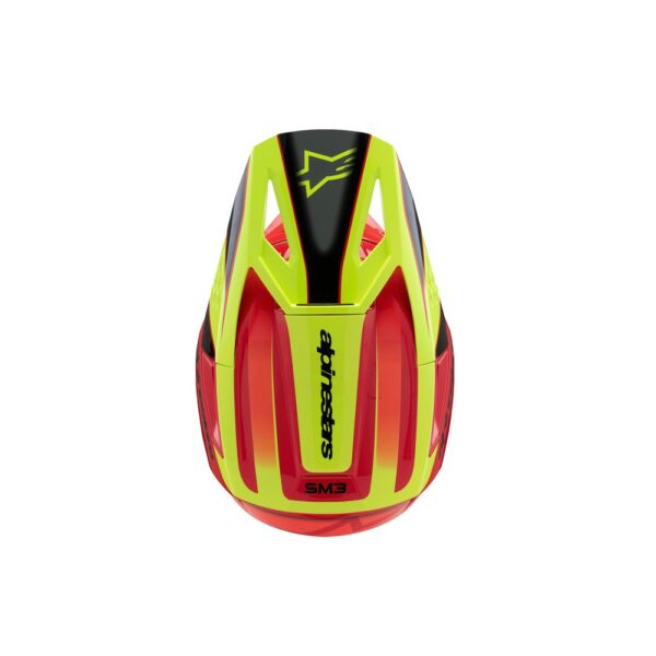 S-M3 Youth Helmet Fray Red/Yellow Fluoro/Black Gloss