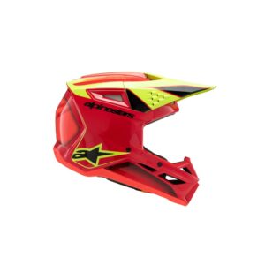 S-M3 Youth Helmet Fray Red/Yellow Fluoro/Black Gloss