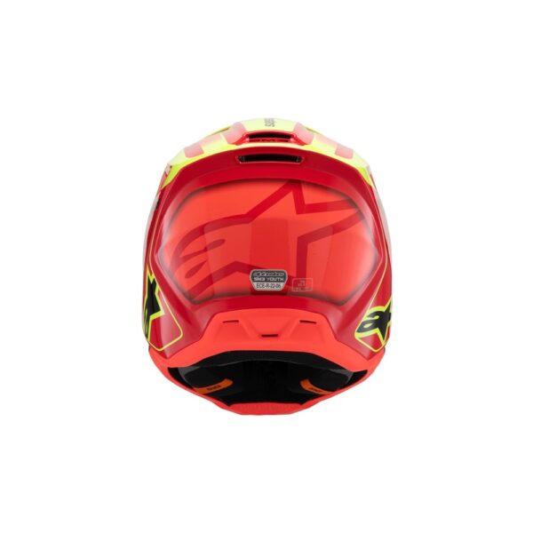 S-M3 Youth Helmet Fray Red/Yellow Fluoro/Black Gloss