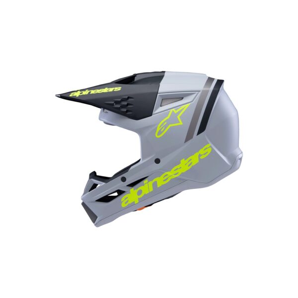 S-M3 Youth Helmet Radium Gray/Black/Yellow Fluoro Matte