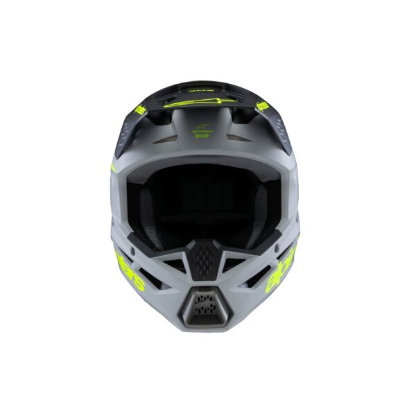 S-M3 Youth Helmet Radium Gray/Black/Yellow Fluoro Matte