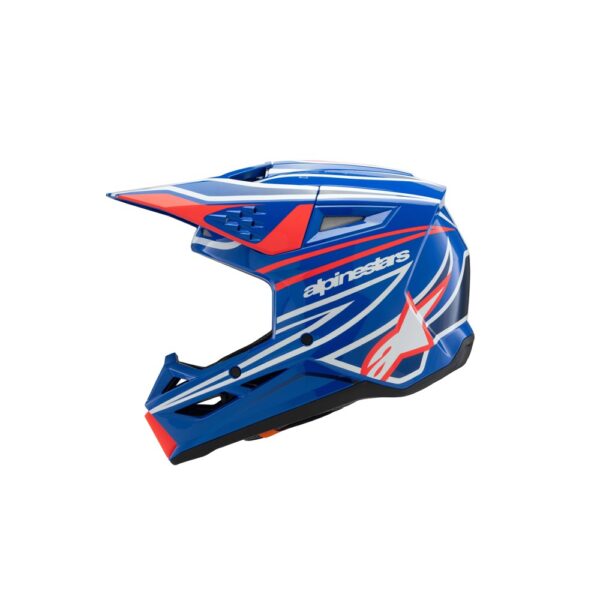 S-M3 Youth Helmet Wurx Blue/Red/White/Black Gloss