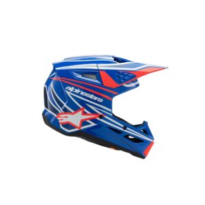 S-M3 Youth Helmet Wurx Blue/Red/White/Black Gloss