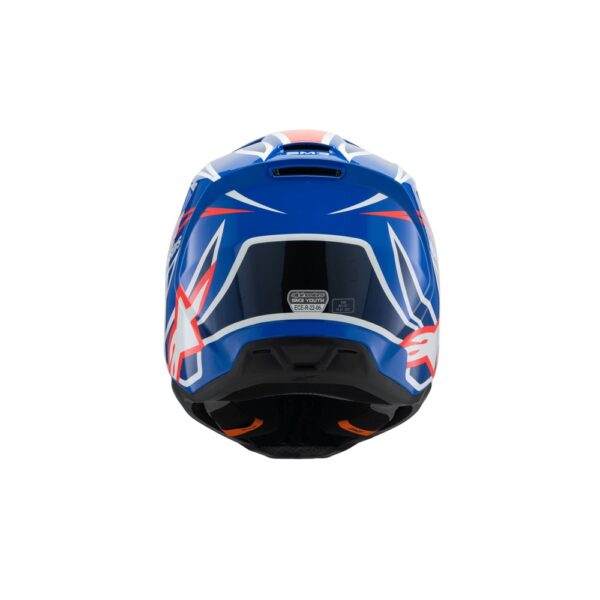 S-M3 Youth Helmet Wurx Blue/Red/White/Black Gloss