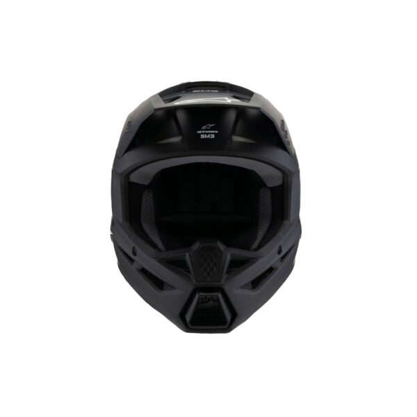 S-M3 Youth Helmet Solid Black Matte