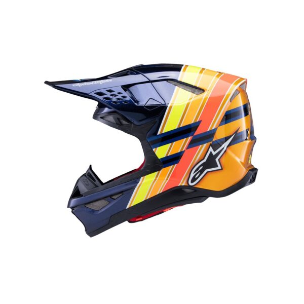 Supertech S-M10 TLD Edition Dark Blue/Orange/Yellow Fluoro/Red Gloss