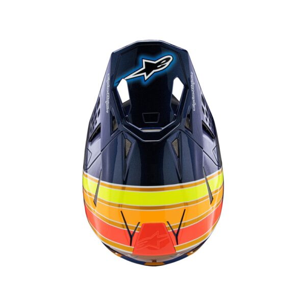 Supertech S-M10 TLD Edition Dark Blue/Orange/Yellow Fluoro/Red Gloss