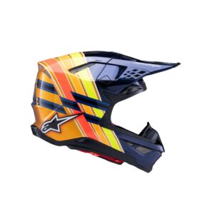 Supertech S-M10 TLD Edition Dark Blue/Orange/Yellow Fluoro/Red Gloss