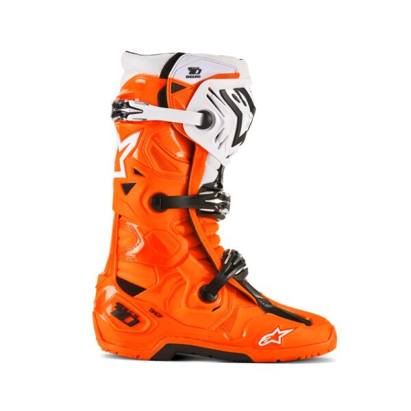 Tech-10 Enduro Boots Orange Fluoro/Black/White