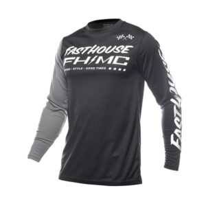 Youth Carbon Method LS Jersey, Black/Gray - Y-X-Large