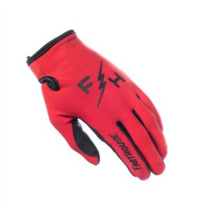Youth Carbon Eternal Glove, Red - Y-X-Large