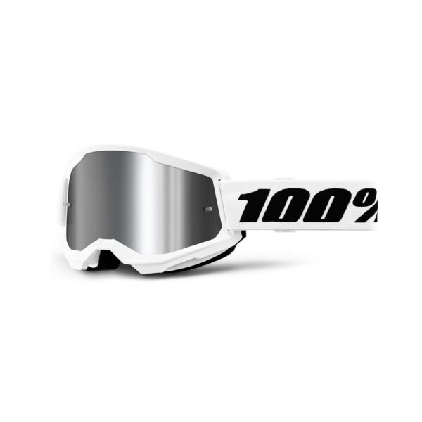 Strata 2 Goggle White - Mirror Silver Lens