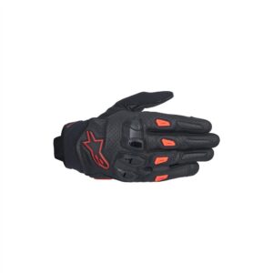 SP X 7 Gloves Black/Dark Red/Red Fluoro