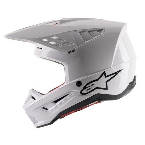 S-M5 Solid Helmet White Gloss