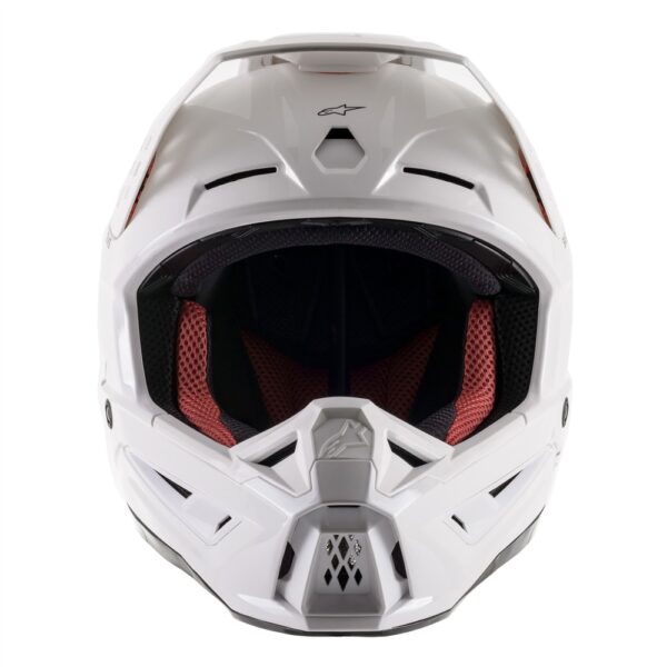 S-M5 Solid Helmet White Gloss