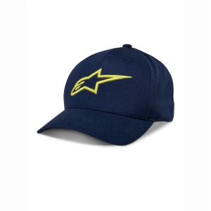 Ageless Snapback Hat Navy/Hi Viz Yellow