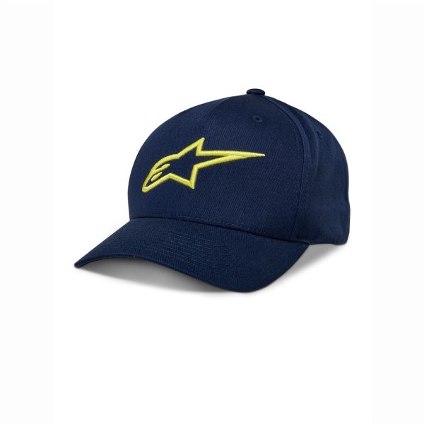 Ageless Snapback Hat Navy/Hi Viz Yellow