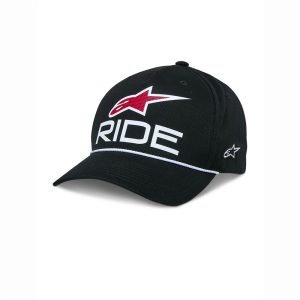 Ride Comp Snapback Hat Black/White/Red - One Size