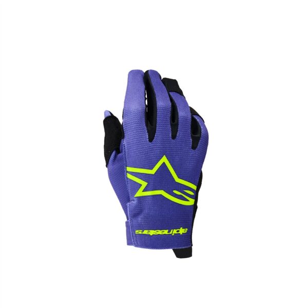 Youth Radar Gloves Purple/Yellow Fluoro