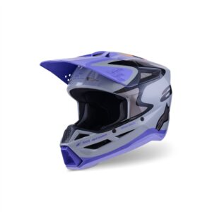 S-M3 Jettson Helmet Gray/Purple/Black Gloss