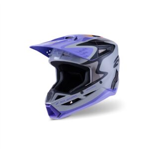 S-M3 Youth Helmet Jettson Gray/Purple/Black Gloss