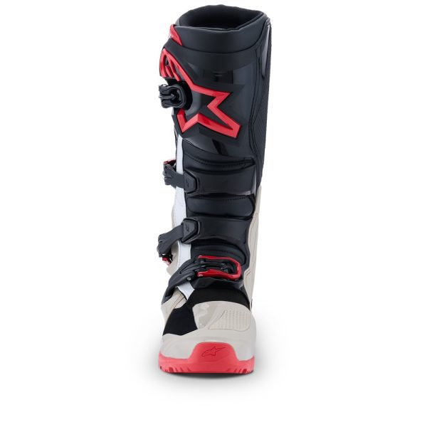 Tech-7 Enduro Boots Black/Light Gray/Bright Red
